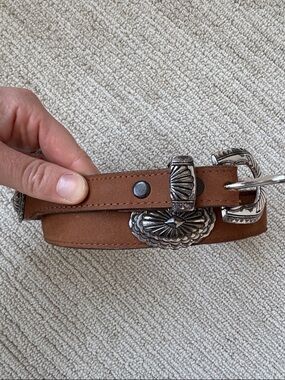 Texas Leather Medallion Belt